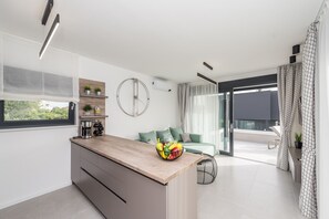 Luxury Villa, 3 Bedrooms, Private Pool, Sea View | Living area - Luxury villas Joy (Novalja)