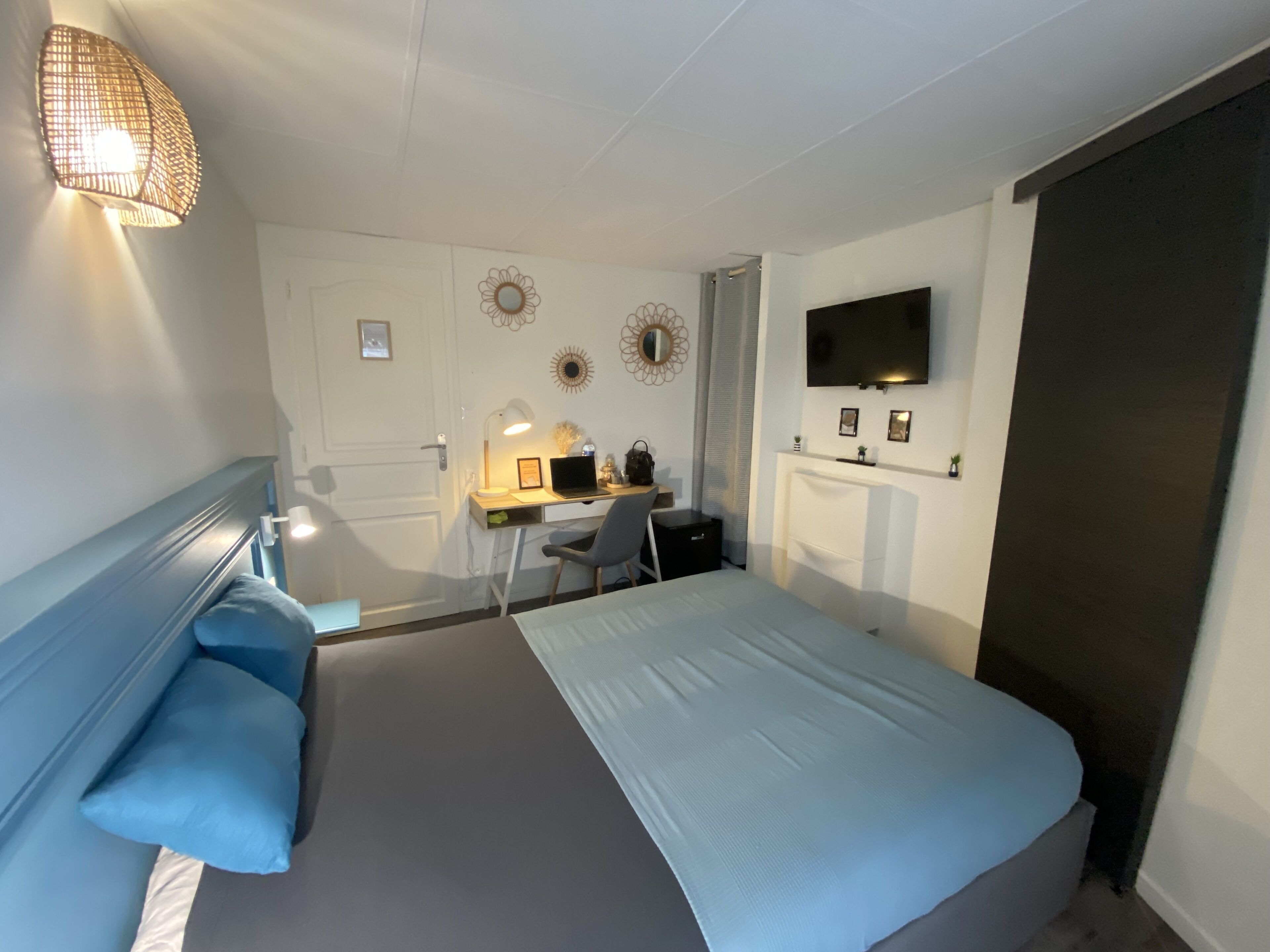 Desk, iron/ironing board, free WiFi, bed sheets