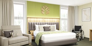 Phòng đôi phong cách cổ điển, phù hợp cho người khuyết tật, có phòng tắm riêng | Bộ đồ giường cao cấp, nệm Select Comfort, minibar