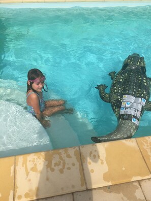 Outdoor pool - Secluded Villa with pool SW France National Park (Agel)