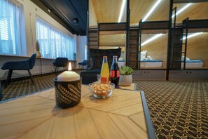 Comfort 6-Bed Capsule Room | Desk, laptop workspace, iron/ironing board, free WiFi