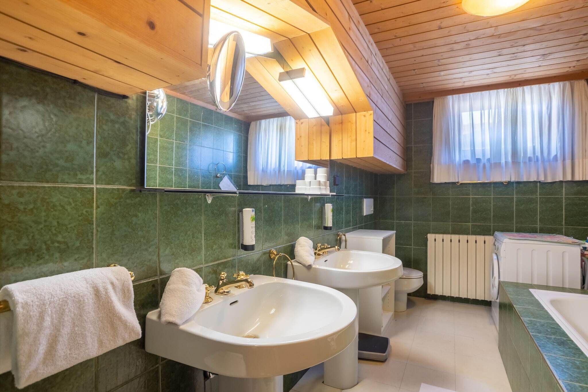Een bad/douchecombinatie