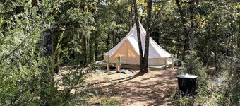 Luxury Glamping tent in Ouachita Mountains