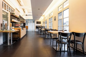 Daily self-serve breakfast (EUR 5 per person)
