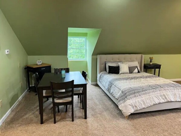 1 bedroom, travel crib, free WiFi, bed sheets