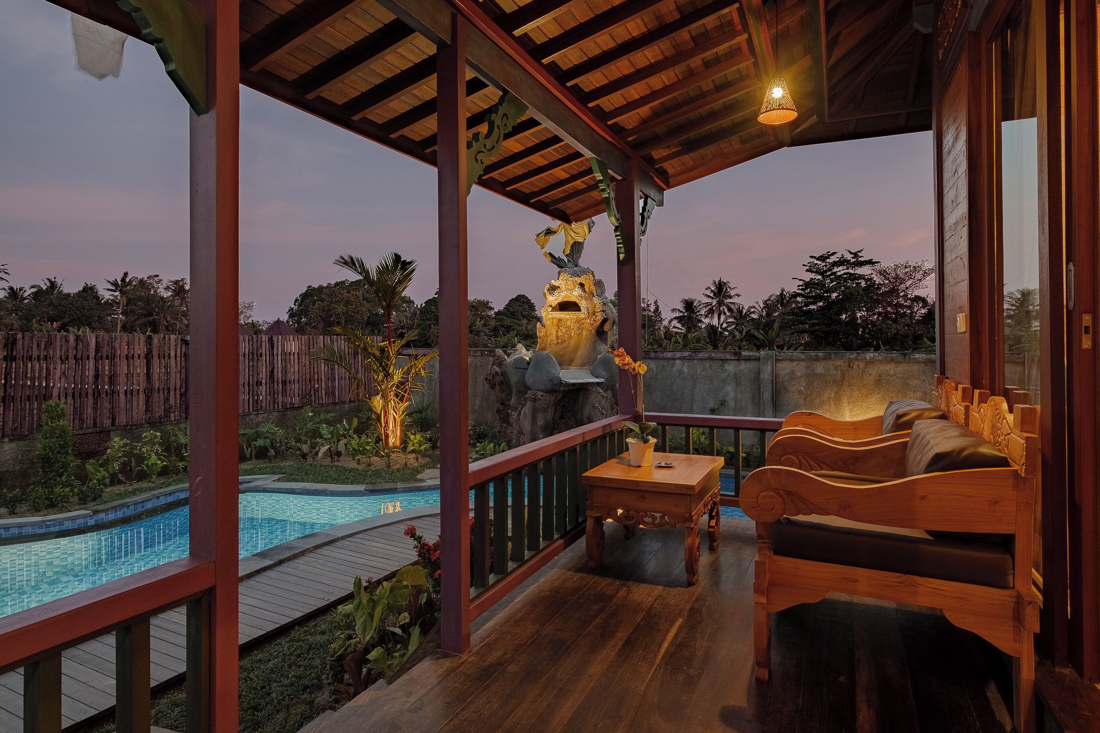 Vila, 1 kamar tidur, pemandangan kolam renang | Pemandangan dari kamar