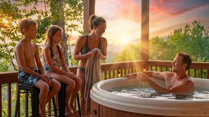 Bain à remous extérieur