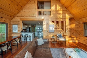 TV, fireplace, video games, stereo