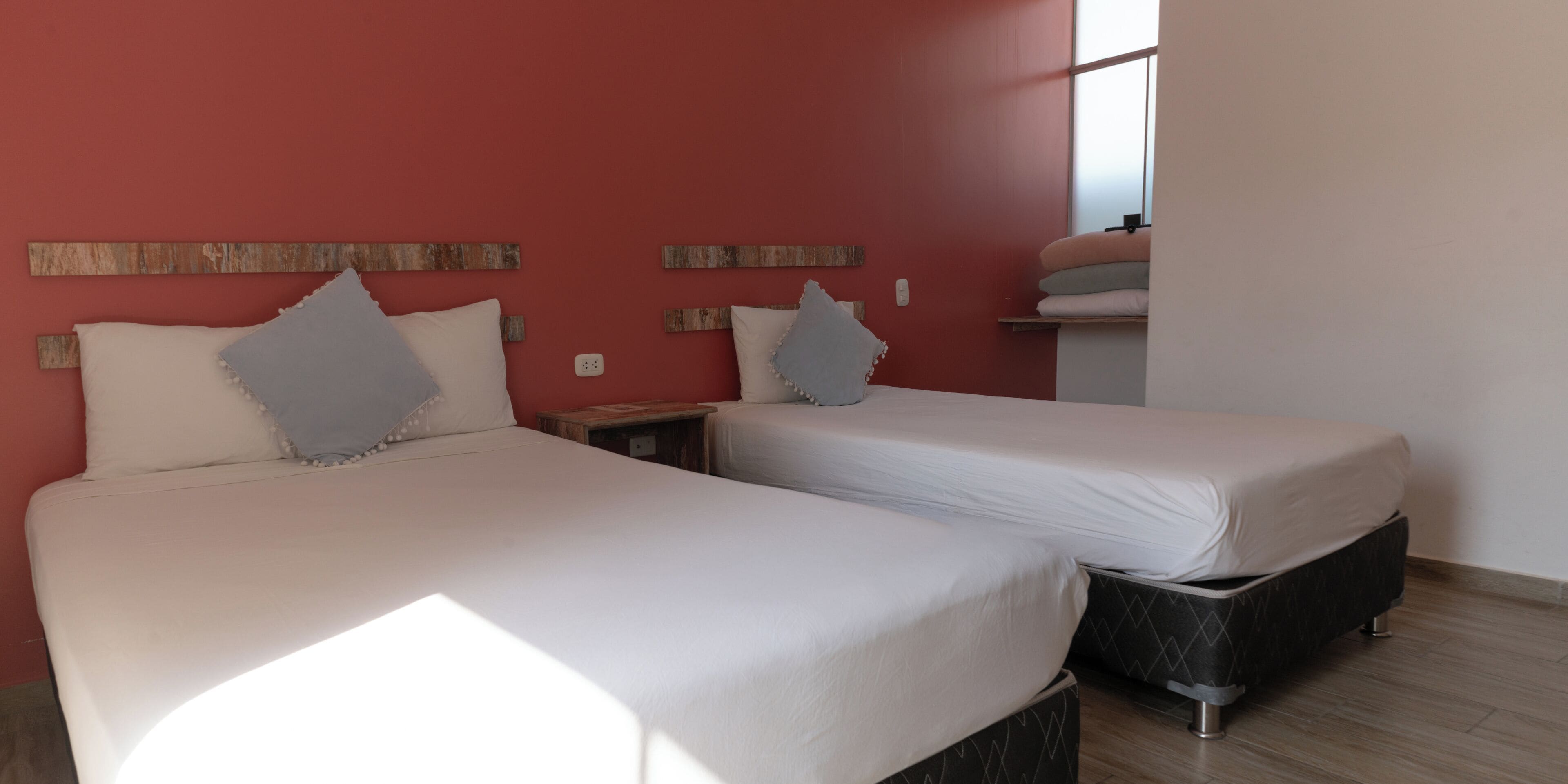 Premium bedding, down comforters, individually furnished, desk