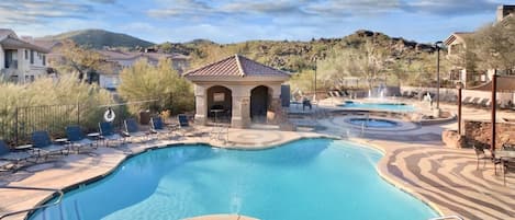 A heated pool