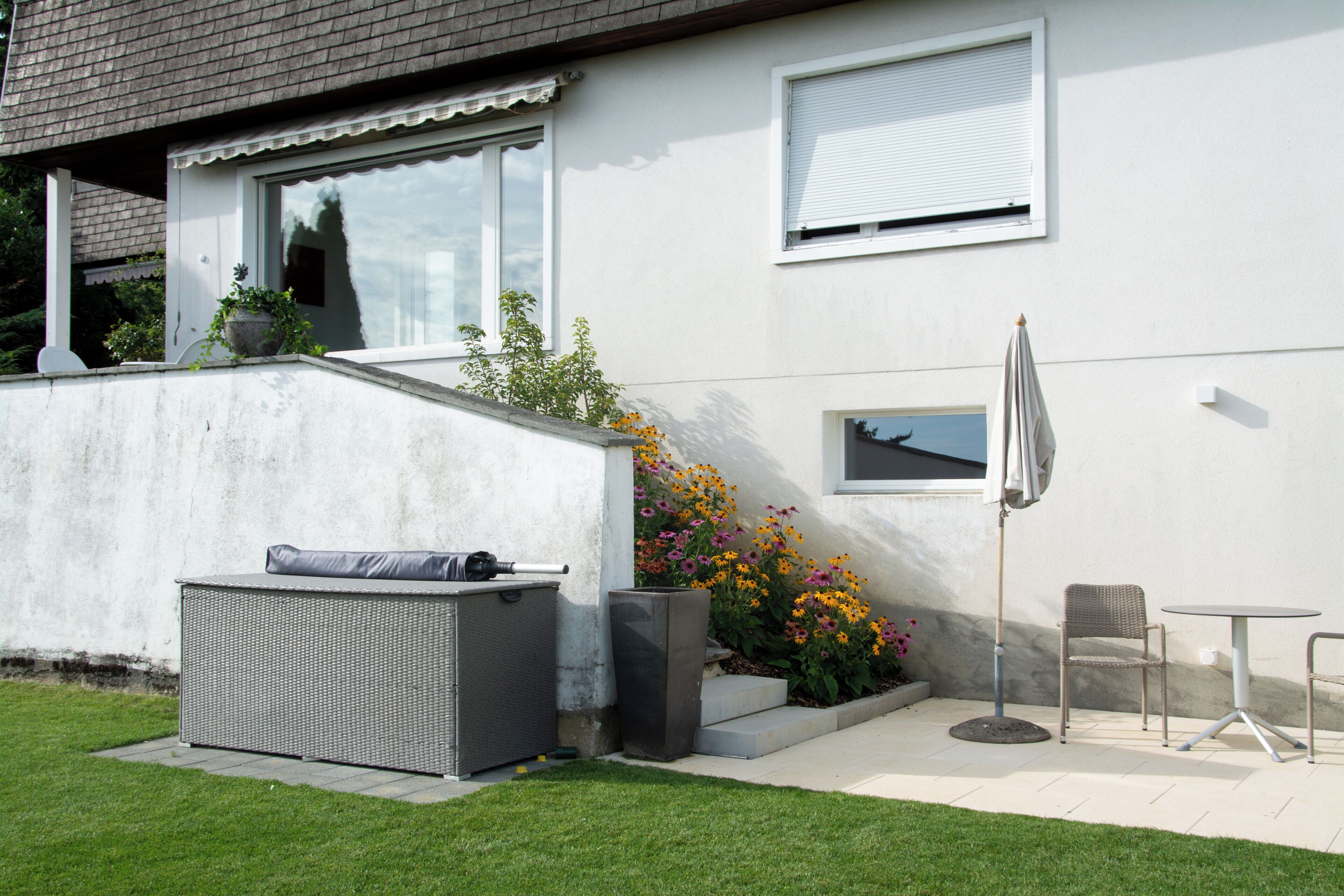 屋外ダイニングエリア