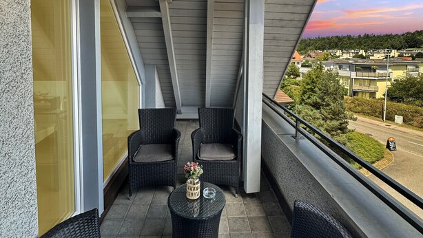 Suite – comfort, privat bad | Utsikt fra balkong