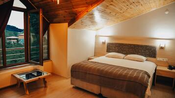 Premium bedding, down duvets, free WiFi