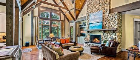 Smart TV, fireplace, video games, table tennis