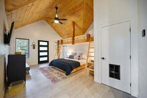2 bedrooms, iron/ironing board, travel crib, WiFi