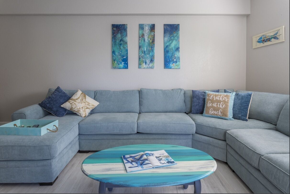 Spacious condo just steps from the beach!