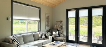 Modern, but cozy apartment with spectacular views of the Bitterroot mountains