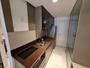 Apartment | Private kitchen | Fridge, microwave, blender, toaster oven