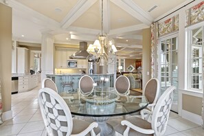 Dining - LUXURIOUS Kiawah Home with River & Marsh Views, Media Room, Glass Elevator! (Kiawah Island)