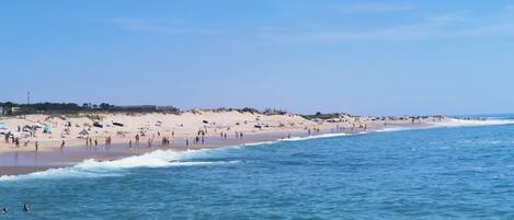 Vlak bij het strand