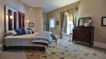 Premium bedding, memory foam beds, individually decorated