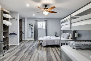 8 bedrooms, desk, iron/ironing board, free WiFi