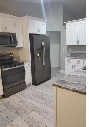 Microwave, oven, stovetop, paper towels