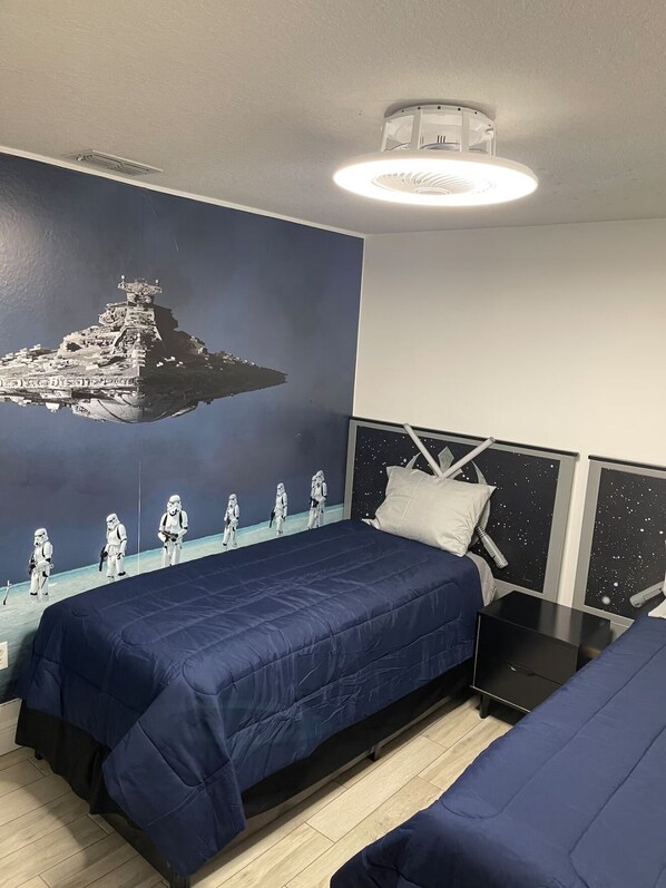 3 bedrooms, in-room safe, iron/ironing board, free WiFi