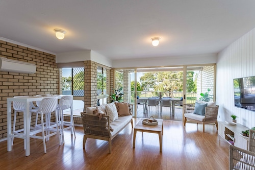 North facing unit with water views and huge deck opposite Cotton Tree