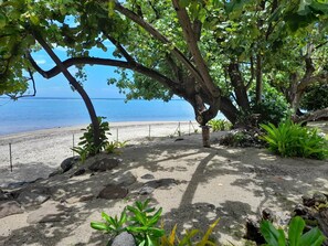 Plage, chaises longues, serviettes de plage