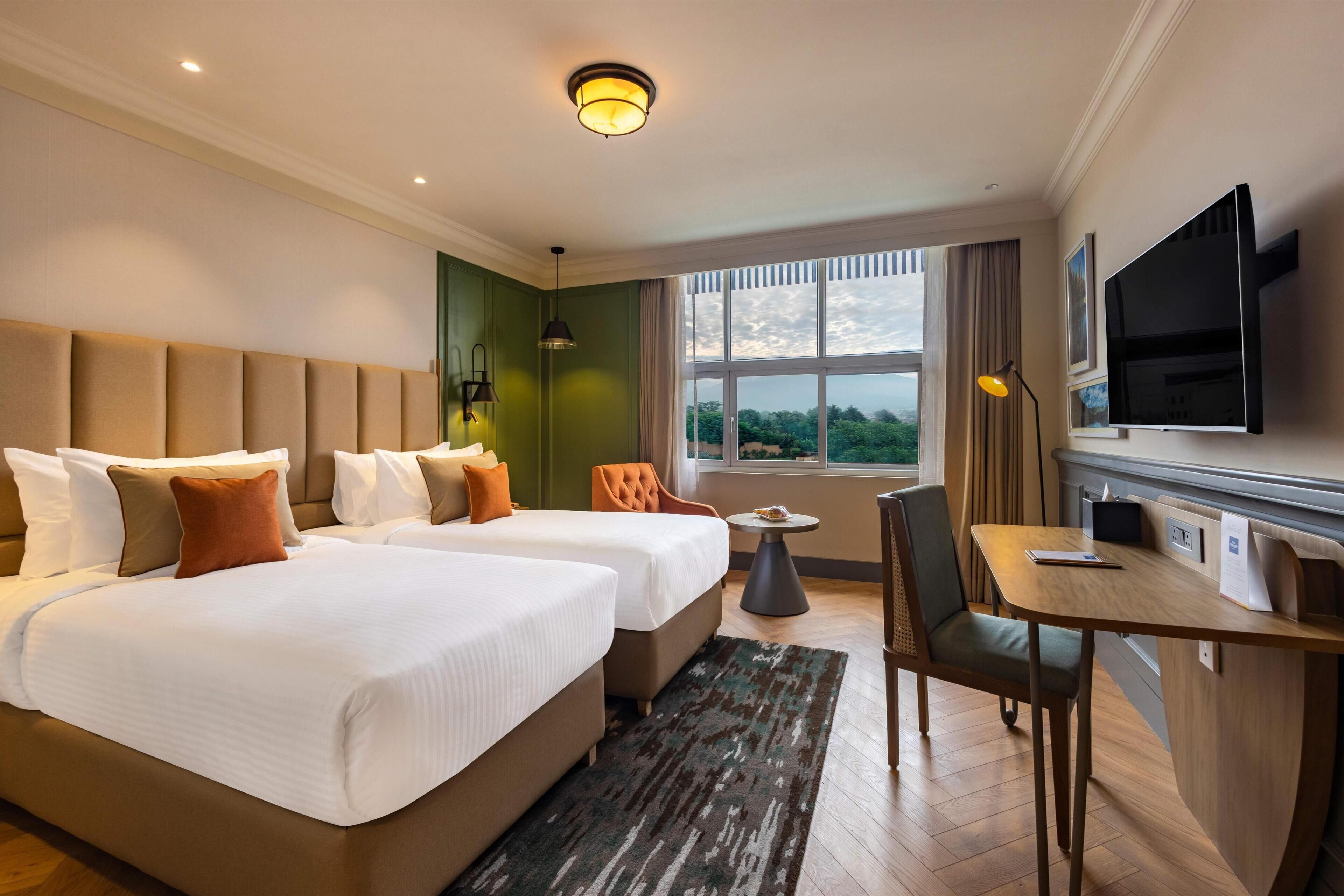 Premium Room, 2 Twin Beds | Minibar, desk, blackout drapes, iron/ironing board