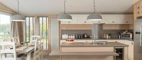 Fridge, oven, stovetop, toaster