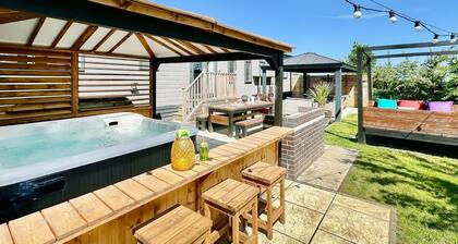 This deluxe two bedroom lodge even has its own games den.