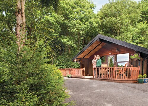 Charming, spacious and comfortable open plan lodge with log burner.