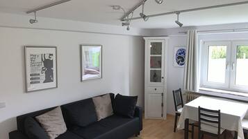 Televisio, DVD-soitin, kirjoja