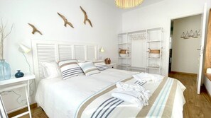 3 bedrooms, iron/ironing board, travel cot, WiFi