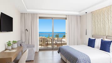 Egyptian cotton sheets, premium bedding, memory-foam beds, minibar