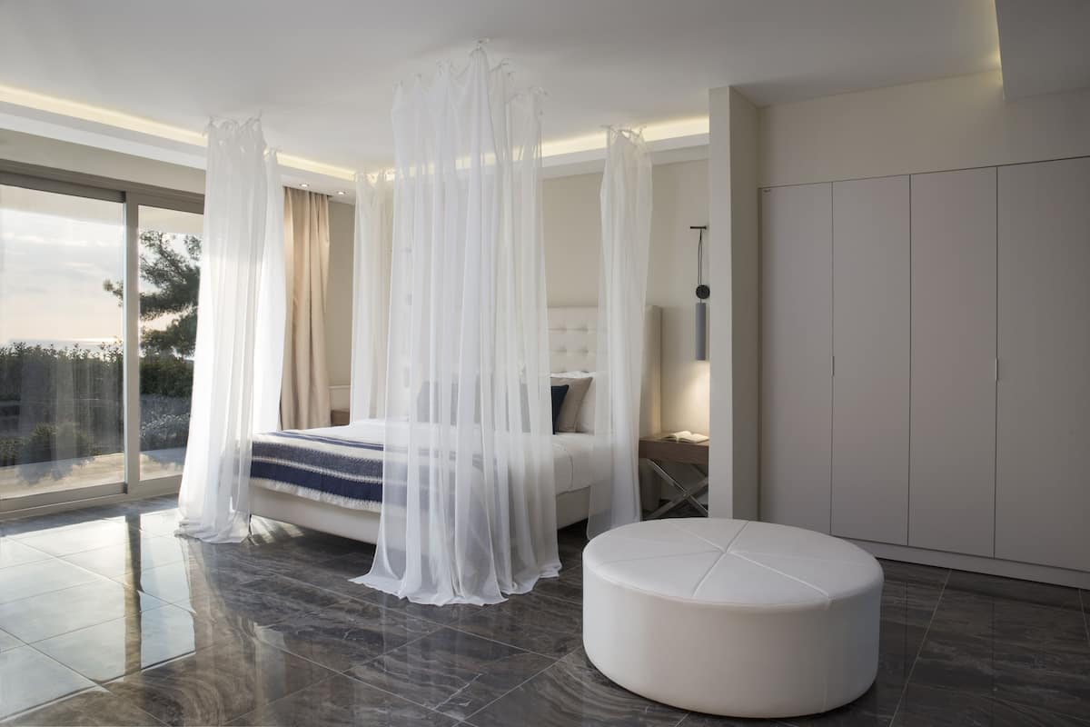 Villa Royal, 2 habitaciones, alberca privada | 1 habitación, sábanas de algodón egipcio y ropa de cama de alta calidad