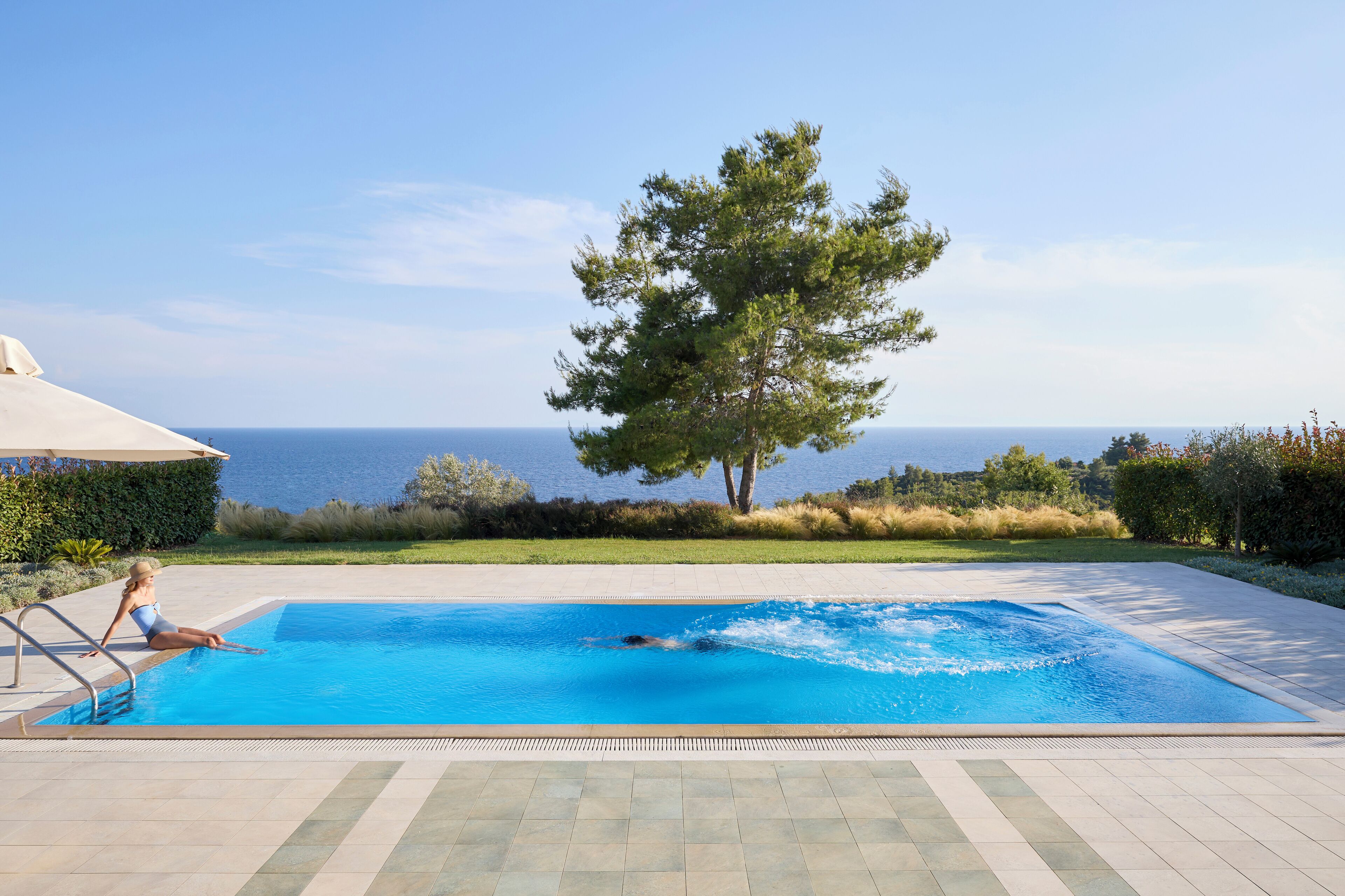 Royal-Villa, 2 Schlafzimmer, eigener Pool | Terrasse/Patio