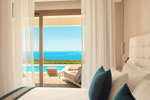 Royal Villa, 2 Bedrooms, Private Pool | Egyptian cotton sheets, premium bedding, memory-foam beds, minibar -  Zeus Eleva Ajul (Kassandra)