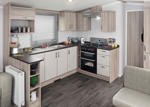 Kühlschrank, Ofen, Herdplatte, Toaster