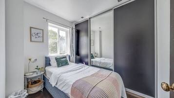 Desk, iron/ironing board, travel crib, free WiFi