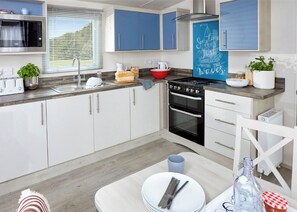 Fridge, oven, stovetop, toaster
