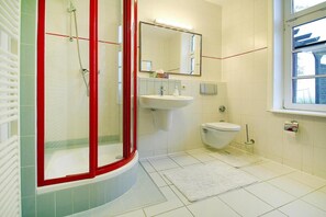 Shower, hair dryer