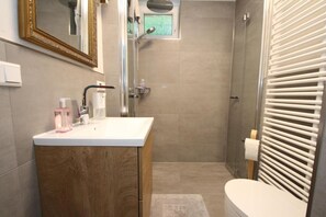 Shower, hair dryer