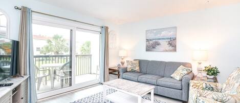 TV, DVD player, books