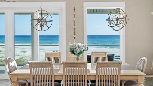 Luxury Gulf Front, Private Pool, 6-Seater Golf Cart