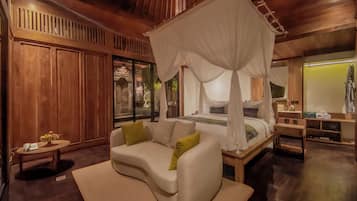 Luxury Villa, 1 Bedroom, River View | Egyptian cotton sheets, premium bedding, memory foam beds, minibar