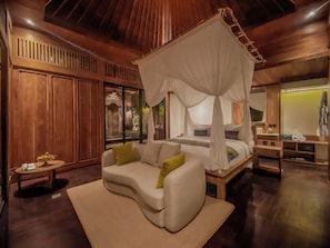 Luxury Villa, 1 Bedroom, River View | Egyptian cotton sheets, premium bedding, memory-foam beds, minibar - The Sebali Resort (Ubud)