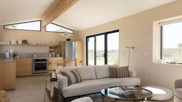 TV, books, stereo, offices